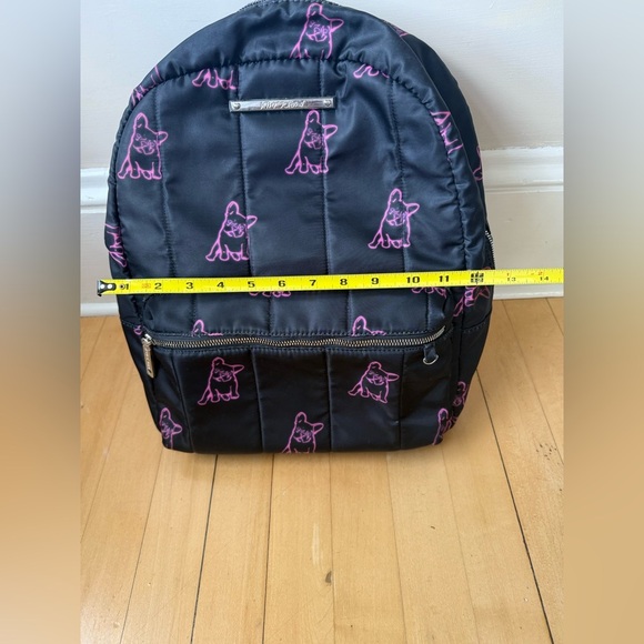 Betsey Johnson | Black & Pink Frenchie Backpack | Cute & Quirky - Picture 5 of 6